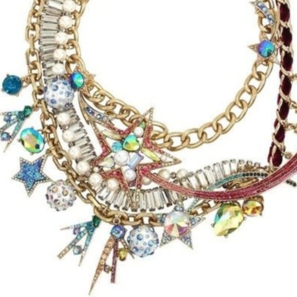 NWT Betsey Johnson CELESTIAL STARLET STATEMENT NECKLACE - Picture 6 of 15